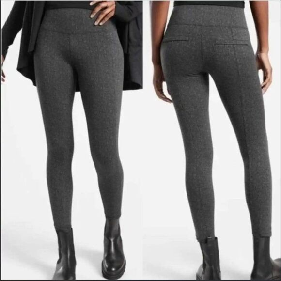 Athleta Women's XSmall Delancey Herringbone Activewear Tight Travel Pant legging - Picture 1 of 13